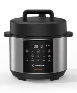 nutricook Smart Pot Essentials 900W, 4L, 7 In 1 Electric Pressure Cooker, Slow Cooker,Rice Cooker, Steamer, Sauté Pot & More, 11 Smart Programs, 2-Year Warranty 4 L 900 W NC-SP150 Silver/ Black