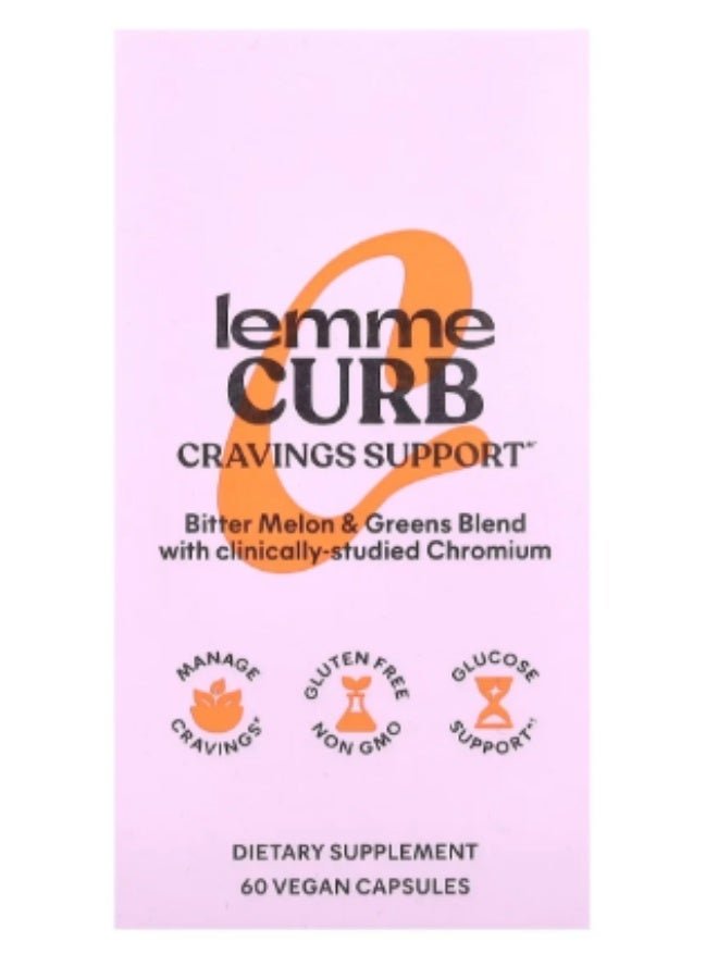 Lemme Curb Cravings, Improve Carb Metabolism, Support Weight Management w/Clinically Studied Chromium Picolinate, Bitter Melon, Ceylon Cinnamon & Greens Blend I Drug-Free I Vegan