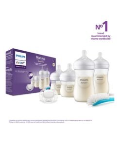 Philips Avent Natural Response Baby Feeding Bottle Newborn Gift Set| 4 Bottles ( 2x260ml, 2x125ml ) With Brush And Soother | No.1 Brand Recommended By Moms Worldwide |Natural Response Technology Mimics Breastfeeding | Uniquely Designed Nipple Releases Milk Only When Baby Drinks