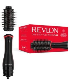 Revlon One-Step Volumiser Plus (Detachable Head, Ceramic Titanium Barrel, Mixed Styling Bristles with Activated Charcoal Pins, Tourmaline Ionic Technology)