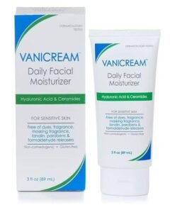 Vanicream Daily facial moisturizer with ceramides and hyaluronic acid, hydrating and nourishing, lightweight and oil-free, free of common irritants, suitable for sensitive skin, unisex, 89ml