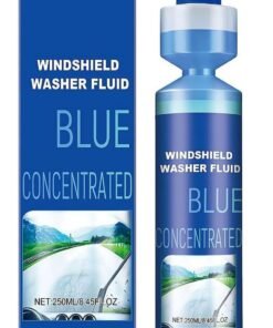 Barakah Windshield Washer Fluid for Cars – 250ml/8.79 Oz Car Window Cleaner, Effective Window Washer Fluid for Car Windshields, Removes Dirt, Streaks, Bugs & Road Grime for Clear Vision (Blue)