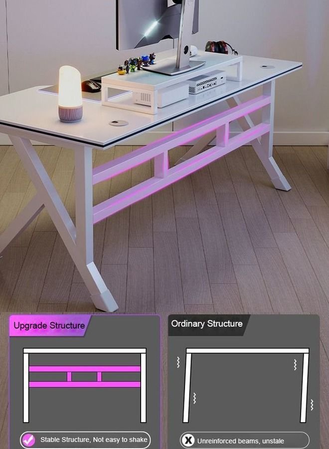 NKX K-Shaped Sturdy Computer Desk And Gaming Table Workstation Home Office Desk 100 CM - Image 4