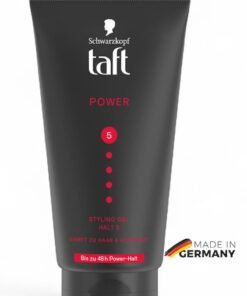 Schwarzkopf German Brand, Hair gel, Schwarzkopf TAFT Power Gel - Strong Hold Hair Styling Gel (Up to 48 Hours), Water-Resistant, Extreme Endurance for an Energetic Hairstyle,150 Ml.