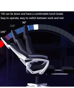 Alternative view of Ergonomic Office Chair, Height and Headrest Adjustable Desk Chair with Lumbar Support and Wheels for Work, Study and Gaming, Swivel Computer Chair for Home and Office (Z1, White)