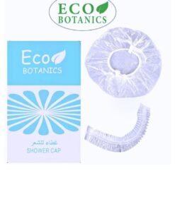 Eco Botanics 100pcs Disposable Shower Cap Thick Waterproof High Density Elastic Big Hair Caps for Women, Men, Travel Spa, Hotel, Hair Solon, Home Use - Clear