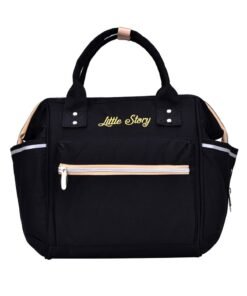 Little Story Ace Diaper Bag - Black