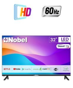 Nobel 32-Inch Smart TV Ultra Slim Display With HDMI USB Netflix And DVBT2 1366x768 Resolution Android 11.0 NTV32SMART Black