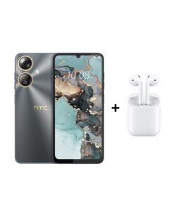 HTC Wildfire E5 Plus 4G Dual SIM Grey 12*(6+6) GB RAM 128GB + Nextbot TWS Wireless Earbuds - Middle East Version