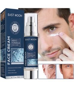 East Moon Men's Face Cream, 6 In 1 Mens Face Moisturizer For Under Eye Bags, Moisturizing Face Cream For Men, Nourishing Skin And Wrinkles Face Cream For Dark Spots, Fine Lines, Crows Feet Eye 50ML