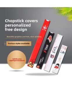 Disposable Advertising Chopsticks Cover Custom Logo Hotel Catering Chopsticks Cover Paper Tableware Packaging Bag Custom-Colors:3x 20 Coated With 1,000