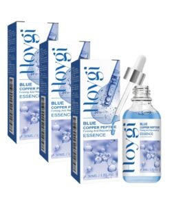 Hoygi 3-PACKS Blue Copper Peptide Anti-Aging Serum- Skin Revitalizing Formula with Brightening Essence for Radiant Face 30ml*3