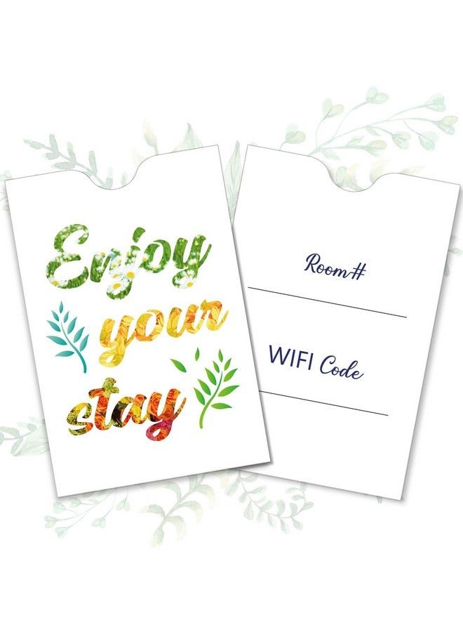 Geyee 500 Pcs Hotel Key Card Envelope Key Card Holder Sleeves Keycard Envelope Sleeve Enjoy Your Stay Key Cover for Hotel, 2.4 x 3.5 Inch (Elegant Style)