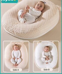 Bybeo Baby Nursing Pillows for Breastfeeding, Multifunctional Infants Feeding Support Pillows, Dual-Sided Anti-Reflux Baby Lounger, Removable Baby Sleeping Nest, Throw up Prevention Slope Mat