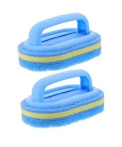2pcs Household Cleaning Tools Quality Sponge Cleaning Brush with Handle Perfect for Daily Use in Kitchen Thick Sponge Brush