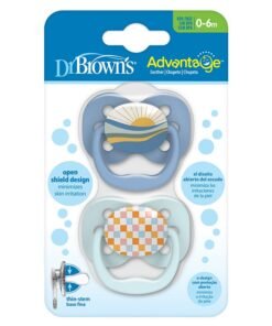 Alternative view of Dr. Brown’s Advantage Stage-1 Pacifier, 0-6 Months, Pack Of 2 - Multicolor