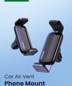 Ugreen Car Phone Holder, Air Vent Phone Mount, 360 Degree Rotatable Phone Holder Car, Flexible Car Mobile Holder, Air Vent Car Mount Compatible With iPhone 16/15 Series, Galaxy Z Flip 5/4 S24 S23, Xiaomi Black