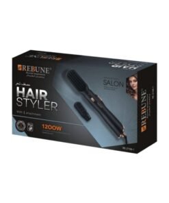 REBUNE Re2108-1 1200W, Hair Styler With 1 Attachment (Rubber Black) Black
