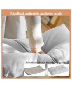 Alternative view of XiuWoo Multifunctional  Foldable Wood Foot Stool, Ottoman Foot Rest, Under Desk Footrest with Removable Soft Foot Rest Pad for Home, Office