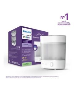 Philips Avent Advanced Steam Sterilizer | No.1 Brand Recommended By Moms Worldwide | Sterilize And Store | Kills 99.9%* Germs in 10 Mins Cycle With Natural Steam Sterilization I Stays Sterile Upto 24Hrs*