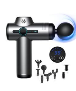 Necomi Massage Gun, Deep Tissue Percussion Massager, Handheld Body Back Muscle Massager With 8 Massage Heads, Relieve Muscle Pain