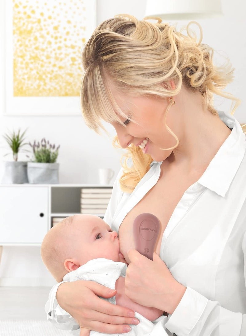 Momcozy Kneading Lactation Massager with Heat, 3-in-1 Real-Like Massage for Relieve Clogged Ducts, Breast Massager Warming for Breastfeeding, Improve Milk Flow, Dusty Rose - Image 3