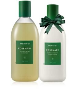 AROMATICA Rosemary Scalp Scaling Shampoo and Conditioner Set 13.53 fl.oz each - Vegan Hair Care Gift Set with Rosemary Oil. Sulfate Free Shampoo Conditioner For Hair Growth