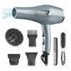 AccLoo Professional 2000W Hair Dryer with AC Motor Ionic Blow Dryer for Fast Drying 3 Heat & 2 Speed Settings Diffuser & Concentrator Salon Results at Home (Men/Women)