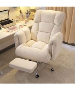 Lazy Home Comfortable Sofa Chair Study Office Chair Back Can Lie Live Video Gaming Swivel Chair