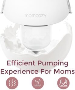 Momcozy Breast Pump Hands Free Mobile Style | M6, Wearable Breastfeeding Pump Ideal Rhythm for More Milk, DoubleFit Flange More Fit & Discreet with 3 Modes & 9 Levels - Image 3