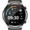 AROAQ W11 Pro Smart Watch, 1.32" Hd Color Screen Multifunction Smart Wrist Watch, Ai Intelligence Smart Fitness Watch With Ppg+ecg Blood Pressure Heart Rate Temperature Monitoring, (Silver Black)