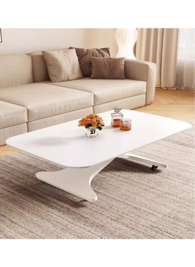 Italian Minimalist Multi-Functional Rock Slate Lifting Table Dual-Purpose Household Small Living Room Tea Table