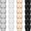 Geyoga 24 Pairs Disposable Slippers for Guests Bulk Women Men 2 Size Cotton Soft Hotel Spa Slippers for Home Indoor Travel Wedding Party