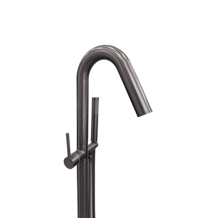 Matte grey Floorstand Mixer for bathtub - Image 2