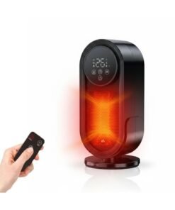 GREEN LION Fan Heater 1500W, Electric Room Heater & Fan, Remote Control, Quiet, 2 Heat Settings, Timer, Oscillation, Safety Lock, Overheat & Tip Over Protection, Heater for Home, Office, Bedroom