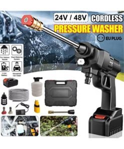 ELTRAZONE 48V Cordless Portable Washer Electric High Pressure Cleaner Machine 200W 30Bar Lithium Handheld Car Cleaning Device With Foam Generator Nozzle Water Pump (Case Pack - EU Plug)
