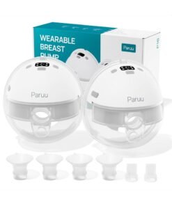 Paruu P16 Electric Breast Pump, Hands-Free Wearable Breast Pump Strong Suction, Low Noise, 4 Modes & 12 Levels, Portable, 2 Pack