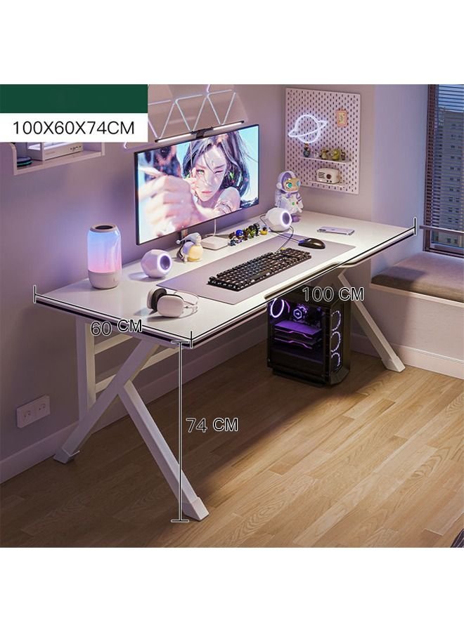 NKX K-Shaped Sturdy Computer Desk And Gaming Table Workstation Home Office Desk 100 CM
