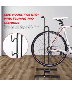 3 in 1 Bike Floor Stand Freestanding Upright Bicycle Parking Storage Rack Space Saver Suitable for Mountain Bike, Road Bike,for Bicycle with Wheel Diameter Max 28.5 Inches - Image 5
