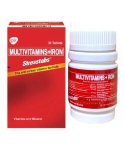 gsk Stresstabs Multivitamins + Iron Tablets, Anti-Stress Vitamin Formula Enriched with Essential Vitamins and Minerals, 30 Tablets.