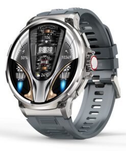 New V69 smart watch Bluetooth call 1.85-inch large screen round screen heart rate blood oxygen multi-sports Smart Watch Gray