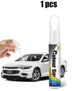 YJ Car Scratch Remover, Car Scratch Repair, Car Accessories Car Deep Scratch Remover, Vehicle Scratch Remover, Universal Car Touch Paint for Deep Scratches, 12ml White