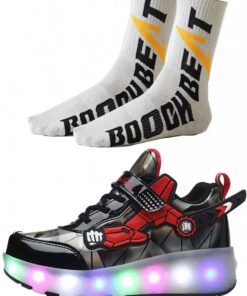 Draxon Kids Sneaker roller skates shoes for boys with wheels become sport sneaker with led for children show gift