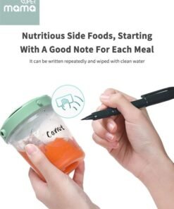 Alternative view of SUPERMAMA 3 PCS Plastic Baby Food Storage Boxes Airtight Leak-proof with Measurement Indication for Fruit, Purée, Yogurt