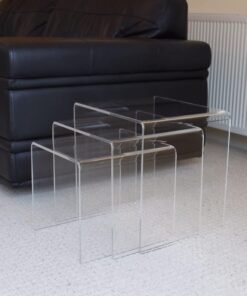 TPGP Acrylic Nest of Tables, Living Room Table, Hygienic & Easy Clean
