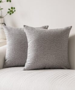 a moment Couch Throw Pillow Covers 45x45 CM for Couch Bed Sofa Decorative Pillows Cushion Covers Two-tone Color Twill Pack of 2 Modern Pillows for Sofa Bedroom
