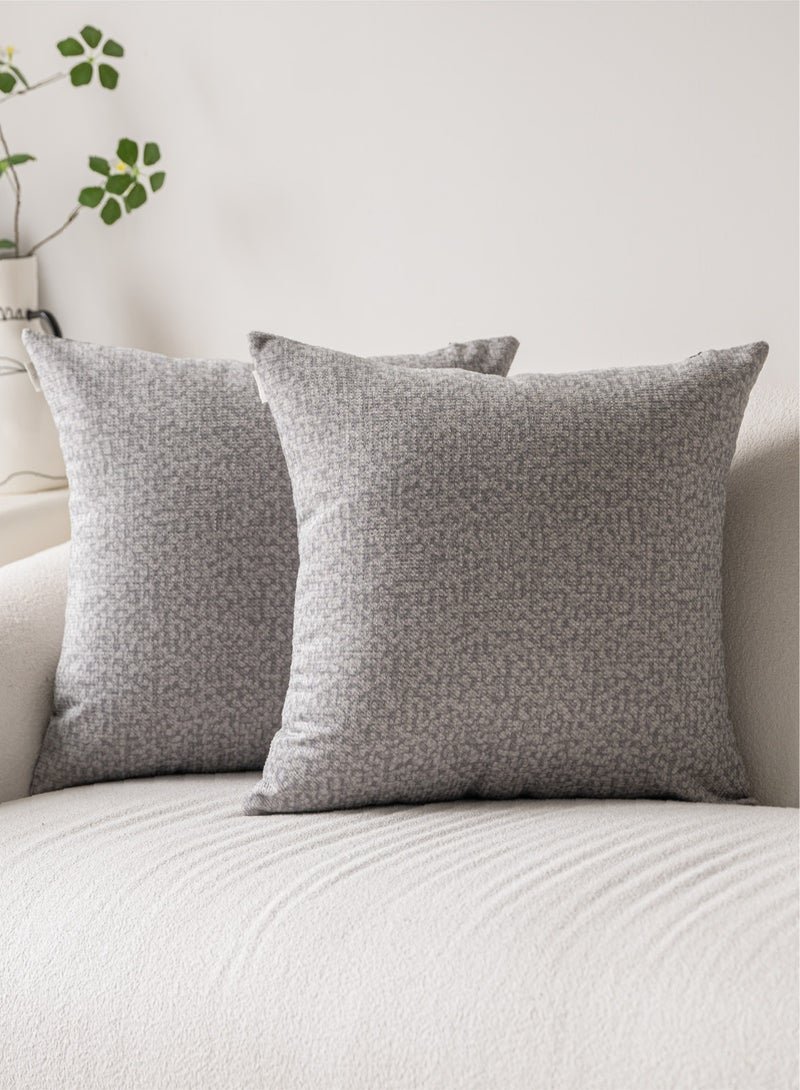 a moment Couch Throw Pillow Covers 45x45 CM for Couch Bed Sofa Decorative Pillows Cushion Covers Two-tone Color Twill Pack of 2 Modern Pillows for Sofa Bedroom