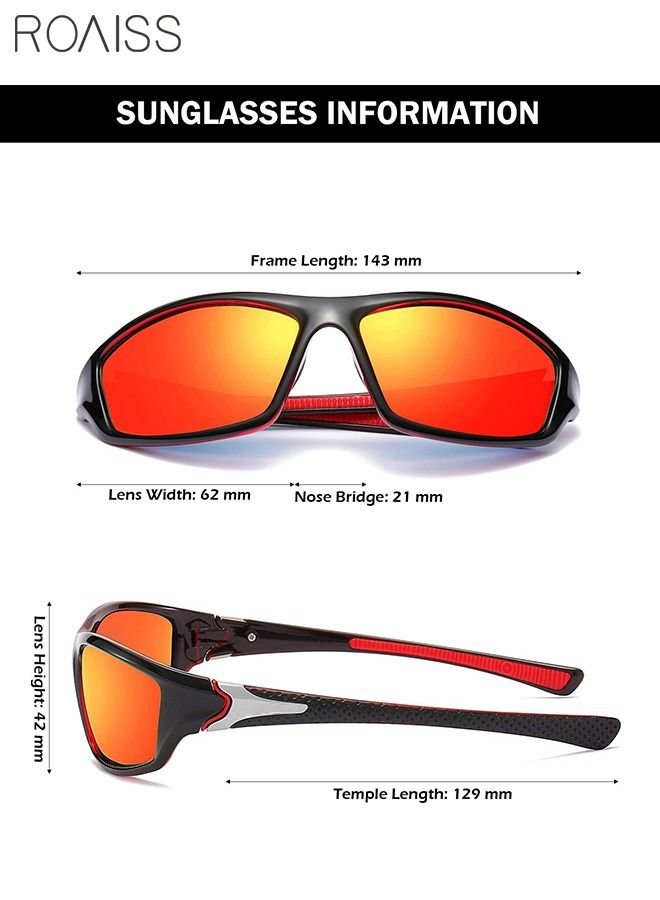 roaiss Sports Polarized Sunglasses for Men Cycling Driving Fishing 100% UV Protection - Image 4