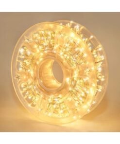 VIO 50M LED String Lights Reel for Indoor Outdoor Use Festive Lights Plug in Twinkle Lights for Trees Room Bedroom Wedding Birthday Eid Ramadan Diwali New Year Warm White Clear Wire Balcony Room Home Decor Essentials