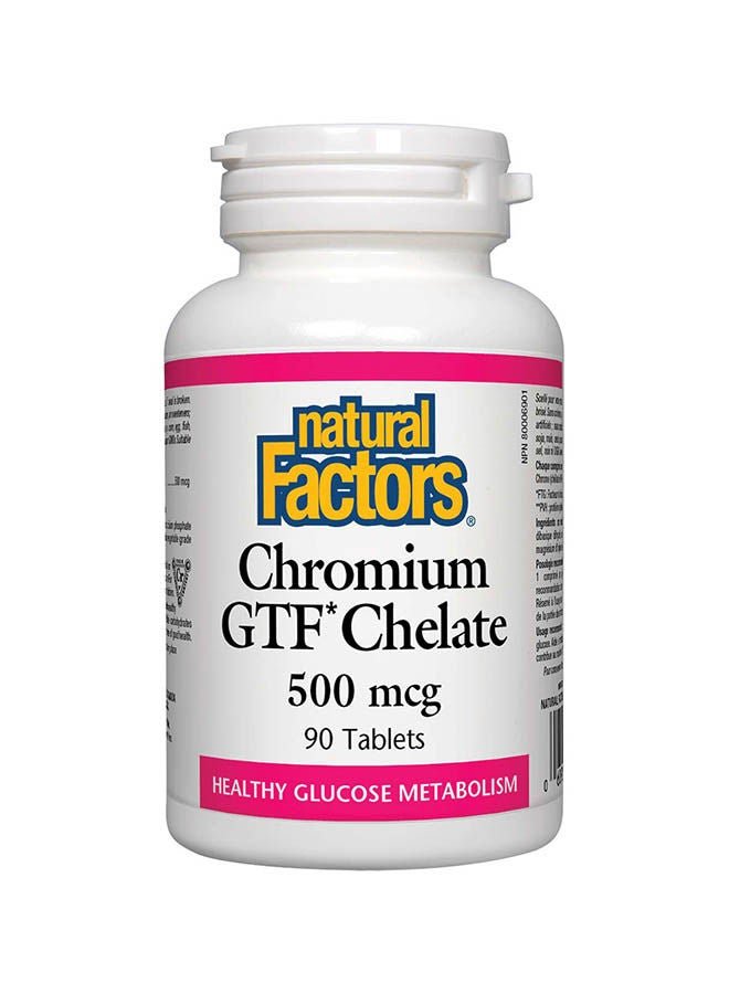 natural Factors Chromium GTF Chelate 500 mcg 90 Tablets